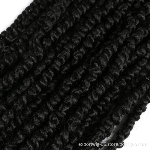 Crochet braids hair extension passion twist synthetic attachments hair pre twisted passion twist crochet hair